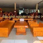 Cửa Hàng Bán Bàn Ghế Nguyên Khối Cẩm Vàng Tại Bắc Giang