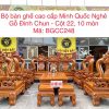 Bàn Ghế Cao Cấp Minh Quốc Nghê Gỗ Đinh Chun Cực Đẹp BGCC248 1